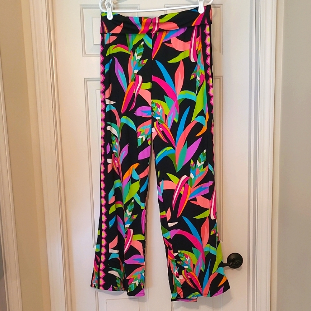 🖤 NWT Trina Turk Birds Of Paradise Coverup Pants L